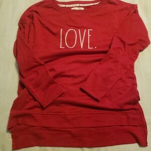 Rae Dunn LOVE Tunic Sz S